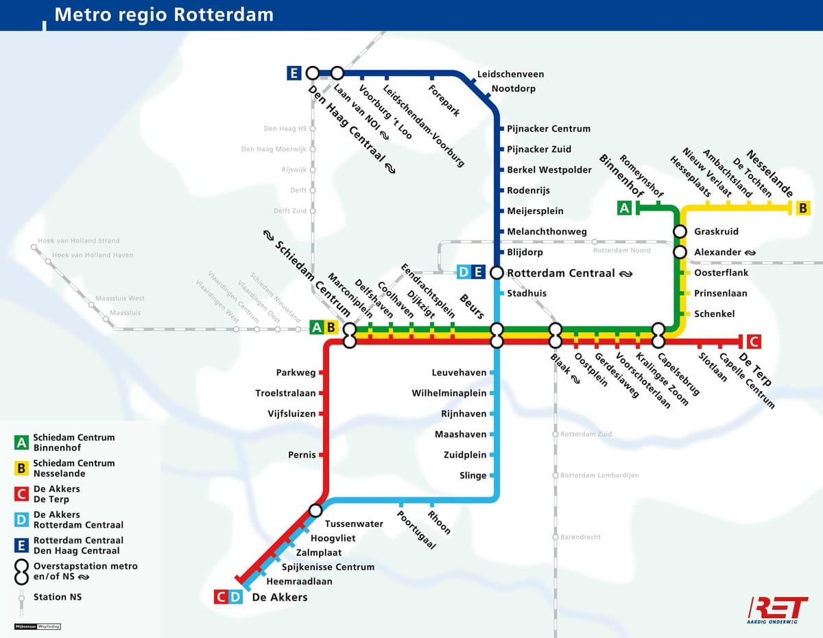 den Haag U-Bahn-Karte