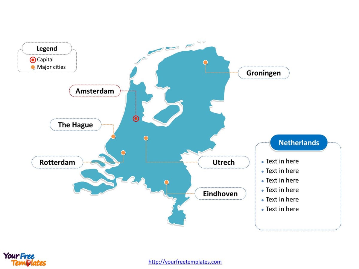 Rotterdam, holland-Karte