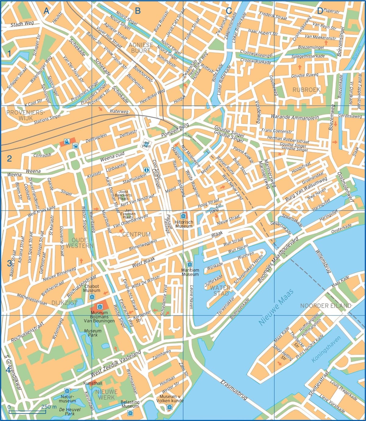 Karte von Rotterdam street