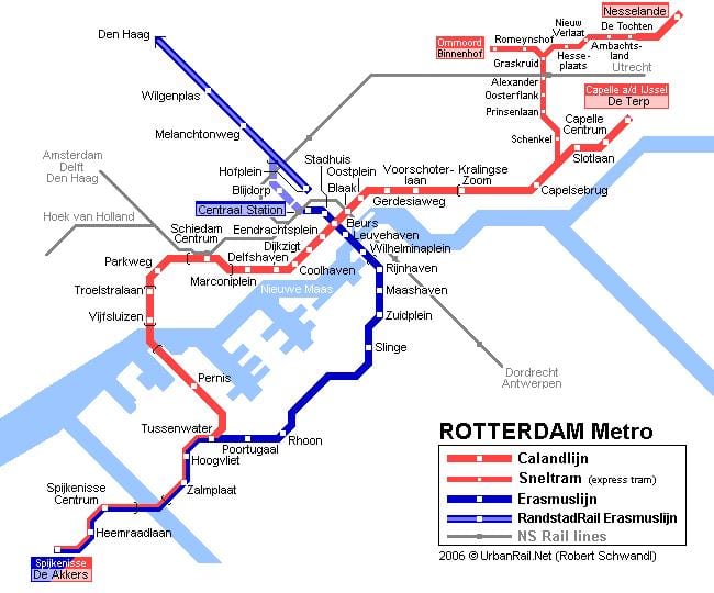 Rotterdam öv-Karte